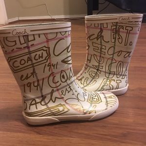 Coach rain boots
